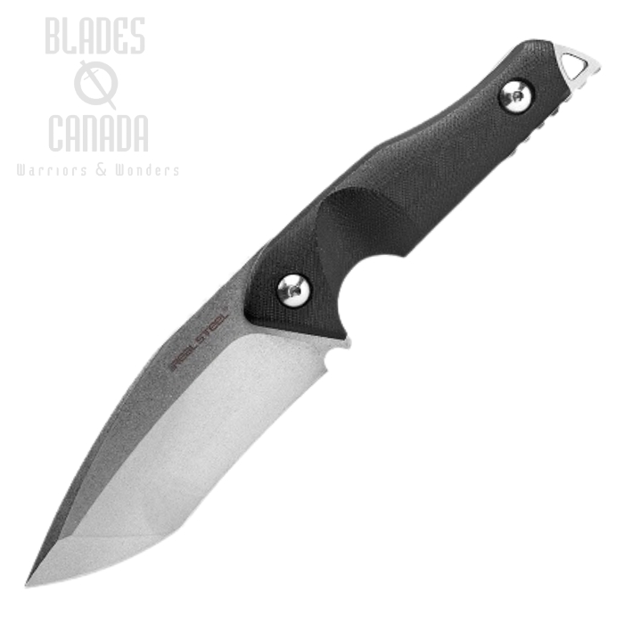 Real Steel Doppler Fixed Blade Knife, D2 Steel, G10 Red/Black, 3783